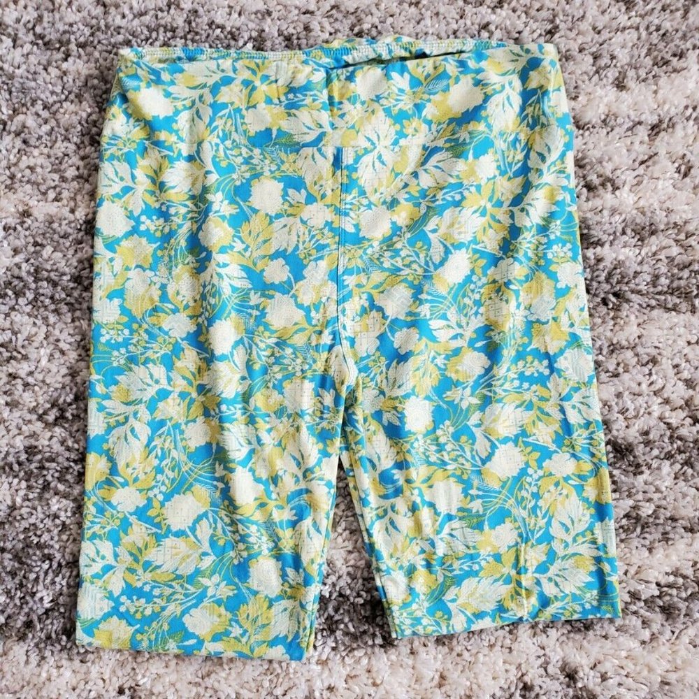 LulaRoe Women's Leggings Tall and Curvy Size 12-18  TC Colorful Floral EUC